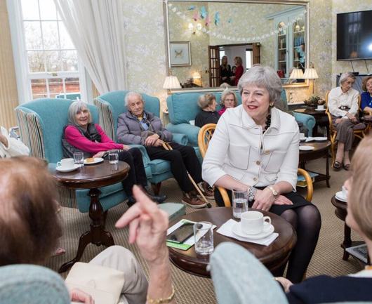 MP Theresa May Calls In For Coffee At Thamesfield 2