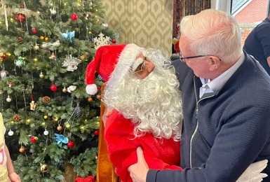 Santa visits Debden Grange